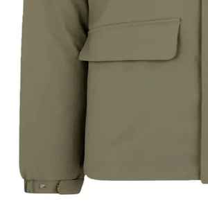 Veste chaude épaisse à capuche 100% Polyester de bonne qualité, parka d'hiver à fermeture éclair - Product Image 6