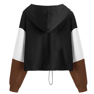 Nueva moda hecha en fábrica para mujer, Top corto con capucha 2025, mejor precio, estilo de talla grande, Top corto para mujer, sudaderas con capucha, alta calidad personalizada - Product Image 6