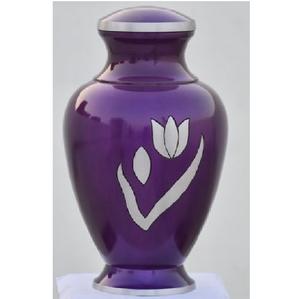 Urne de crémation en aluminium pour équitation Premium Shining Finished Lovely Sun Set Paint Picture Adult Urns For Human Ashes - Product Image 3