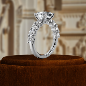 Anillo de Compromiso y Aniversario con Diamante Cultivado en Laboratorio de 1 Quilate, Corte Asscher, Oro Sólido de 14K, Certificado IGI, Diseño Minimalista para Mujer - Product Image 3