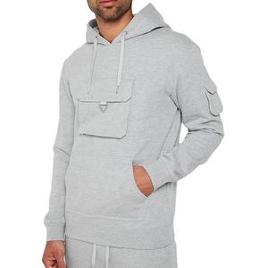 Sudaderas con capucha para hombre de calidad superior Sudaderas 100% algodón Logotipo personalizado Jersey informal Bolsillo de canguro Estilo hip hop Suéteres 3D - Product Image 1