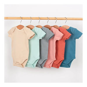 Mono de Manga Corta Unisex para Bebés y Niños Pequeños al por Mayor, Primavera, Botones a Presión, Algodón de Alta Calidad, Diseño Personalizable a Bajo Precio - Product Image 6