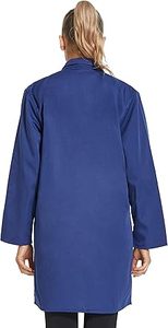 Vente en gros d'uniformes de haute qualité Vêtements d'allaitement pour femmes Longs blouses de laboratoire en coton médical Manteau bleu professionnel personnalisé respirant - Product Image 2
