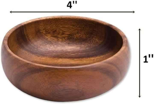 Tazón de masa de madera decorativo hecho a mano para velas, frutas o ensaladas Tazón de granja rústico vintage de alta calidad de glowin fashion - Product Image 2