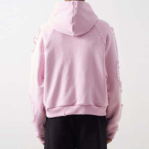 Sweat-shirt premium délavé avec logo personnalisé, haute qualité, vente en gros - Product Image 5