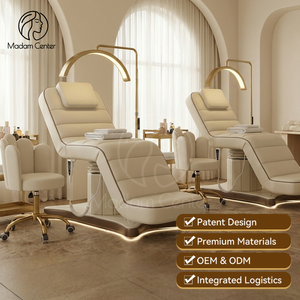 Madamcenter Mobilier <span class=keywords><strong>de</strong></span> Salon <span class=keywords><strong>de</strong></span> Beauté Électrique à 3/4 Moteurs, Lit Esthétique Professionnel pour Soins du Visage et Cosmétiques, Camilla Estética - Product Image 1