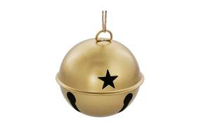 <b>Large</b> vintage style metal Christmas bell <b>ornament</b> wholesale for Christmas tree home wall decoration x mas new year made india - Product Image 5