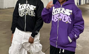 เสื้อฮู้ดผู้หญิงลายพิมพ์พัฟฟ์ด้านหน้า สไตล์กรันจ์ ลายกราฟิก ซิป Y2K ฮิปฮอป สตรีทแวร์ - Product Image 3