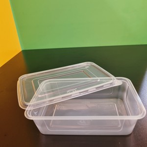 ภาชนะบรรจุอาหารพลาสติกแบบใช้แล้วทิ้งทรงสี่เหลี่ยมใสขนาด1000มล. 650 550พร้อมฝาปิด - Product Image 4