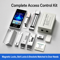 Terminal de Control de Acceso con Reconocimiento Facial GUIDI DK45, Sistema Biométrico de Entrada a Puertas Resistente al Agua, Máquina de Asistencia con Tarjeta RFID y Contraseña