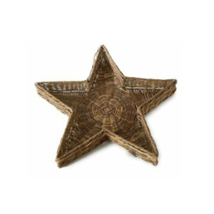 Plateau rond en rotin de Noël, plateau décoratif, plat en rotin, idéal pour la table basse et la cheminée, décoration de Noël, en provenance du Vietnam - Product Image 3