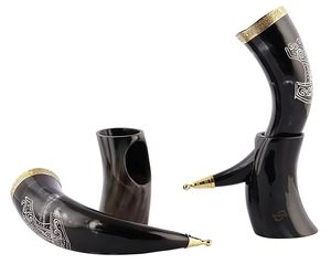 Souvenir unique en corne viking provenant des festivals, tasse fonctionnelle en corne pour les foires médiévales, corne viking de collection avec certificat - Product Image 5