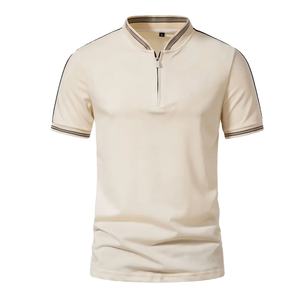 Diseña Tu Propia Marca de Camisetas para Hombre, Manga Corta, Algodón, Spandex, Lona, Color Liso, Secado Rápido, para Golf - Product Image 1