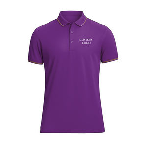 Camiseta de polo de algodón ligero para hombre, tela transpirable de manga corta, Polo de Golf liso, opción de impresión personalizada - Product Image 1
