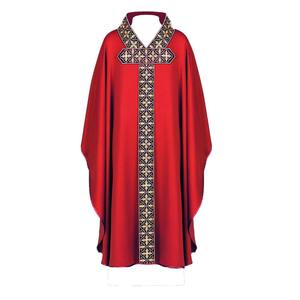Chasuble unisexe élégante pour célébrant, robe de prêtre/clergé, vêtements de messe de l'église catholique, techniques d'impression brodée, taille personnalisée - Product Image 6