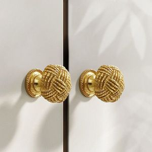 Brass knobs designed for dresser drawers enhancing interior beauty with intricate metal texture for <b>long</b> lasting usage - Product Image 1