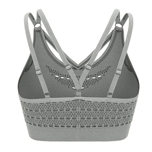 New Women Fitness Yoga Sports Bra Padded Push Up Bra Female Crop Top Yoga Gym Shirts Sport Brassiere Tops <b>Vest</b> Seamless Bra - Product Image 2