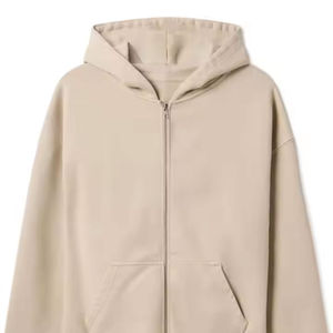 Sweat à capuche unisexe 100% coton lourd 360g tricoté à fermeture éclair complète Logo personnalisé Designer col à capuche motif solide saison d'automne - Product Image 1