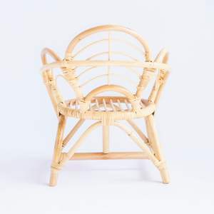 Sillas de Comedor Nórdicas para Niños Pequeños del Mejor Fabricante, Silla Moderna de Ratán con Diseño Floral para Bebés y Niños - Product Image 2