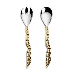 Ensemble de couverts élégants à poignée en or, idéal pour la cuisine moderne, les banquets d'hôtel, les mariages et la vaisselle de luxe. - Product Image 6