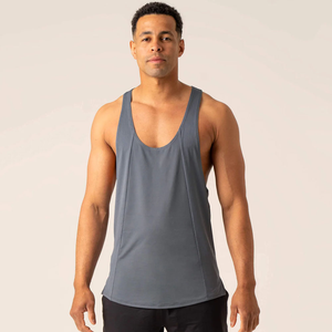 La camiseta sin mangas para hombre más vendida, Color sólido, tejido, estilo informal, logotipo de calidad fina impreso, diseño único, fabricante profesional - Product Image 1