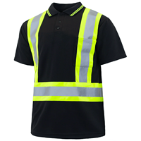 Camiseta Polo de Manga Corta de Poliéster de Alta Visibilidad con Logotipo Personalizado, Fluorescente, Antiestática, Impermeable, con Impresión UV, Talla Grande, para Construcción