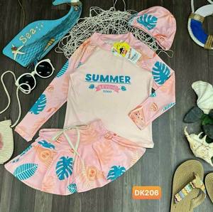 Moda de verano para mujer, traje de baño de una pieza impermeable y de secado rápido con diseño de falda de nailon y patrón sólido - Product Image 2