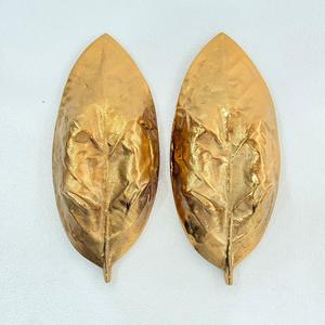 Grand bol à fruits secs en feuilles avec plaqué or, fait à la main, utilisé pour les fêtes, les mariages et la maison au prix le plus bas - Product Image 3