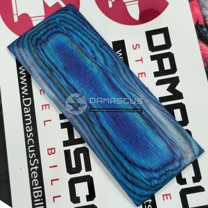 Caribbean Wave Dollar <b>Sheet</b> Knife Scales Stunning Blue Turquoise <b>Laminated</b> Resin Wood Handle Blanks Pair for Custom Knife making - Product Image 5