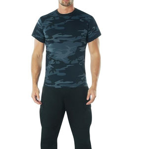 Camisetas de Jersey de Algodón Sólido para Hombre con Estampado Personalizado, Camisetas de Manga Corta Transpirables de Secado Rápido para Exteriores, Camisetas de Camuflaje para Senderismo y Caza - Product Image 4