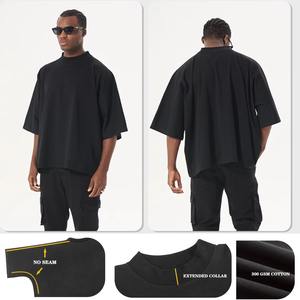 Unisex de alta calidad 260 gramos algodón sensación tela logotipo personalizado impresión patrón sólido sublimación camisetas para hombres cómodo - Product Image 6