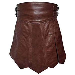 Kilts en cuir pour hommes à faible quantité minimale de commande-Vente directe d'usine de service OEM sur mesure de haute qualité - Product Image 1