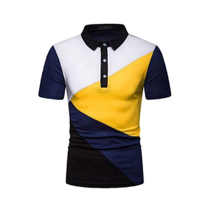 Nueva llegada de los hombres para la camiseta del Polo de calidad superior de secado rápido transpirable tejido de punto Casual manga corta de talla grande diseño - Product Image 3