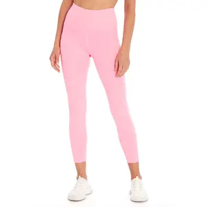 NEW sports women leggings custom new mix leggings wholesale prices polyester cotton fabric gym workout ladies yoga wear legging