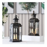 Lanterne à bougie en métal de style antique, de qualité supérieure, faite à la main, résistante à la chaleur, écologique, durable, décorative pour la maison