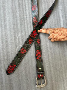 Nuevo cinturón de cuero genuino mecanizado a mano personalizado, cinturones de negocios con hebilla de Metal de alta calidad, cinturones de vaquero de moda Vintage para hombres - Product Image 5