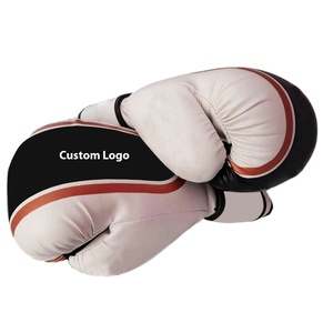 Gants de boxe pour entraînement sportif épais faits à la main Pakistan Logo personnalisé respirant en cuir pur lacé pour l'entraînement en plein air - Product Image 3