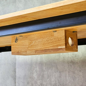 Modern 6-person Meeting <b>Table</b> 200x100cm <b>Office</b> Furniture for Conference Room Workspace Hotel School - Product Image 6