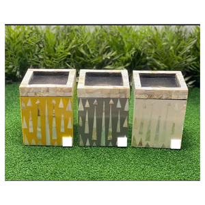 Excelente caja de quemador Bakhoor Ramadán madreperla y hueso incrustaciones Mabkhara quemador de incienso elegante caja de bandeja Bakhoor con acrílico - Product Image 1