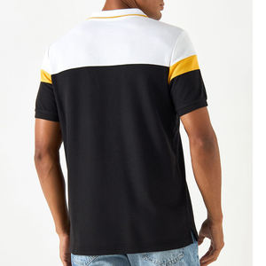 Novedad de verano, camiseta Polo informal para hombre, camiseta PoloShirt de panel de manga corta deportiva a la moda, camiseta polo personalizada a juego para hombre - Product Image 2