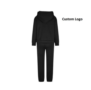 High Quality Heavy Fleece Women's Hoodie Sweatpants Jogger Set Breathable Sportswear Custom Logo Embroidery Knitted Winter - Product Image 5