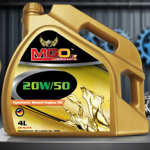 Megzol alto rendimiento 20W-50 aceite sintético MGO SN clasificado 14KG/4L contenedor de plástico lubricantes y limpiadores de motor duraderos - Product Image 1