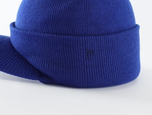 Gorro de invierno Bright Royal para hombre con ala, gorro cálido de doble punto, gorro transpirable, personalizado, a la moda para exteriores, OEM - Product Image 6
