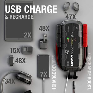 Boîtier de démarrage d'urgence pour véhicules professionnels, tracteurs, VTT / UTV, 3 000 ampères (12 V) - Product Image 4