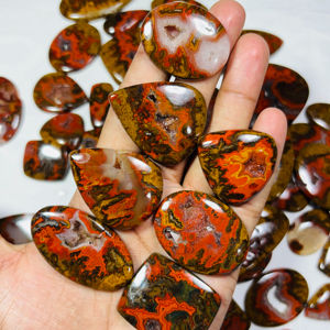 Cabochon d'agate à couture naturelle Pierre précieuse en vrac pour la fabrication de bijoux Toutes tailles et formes Agate à couture Prix de gros - Product Image 2