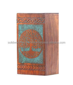Nouveau design d'urnes de crémation en bois pour adultes urnes funéraires urnes funéraires taille personnalisée fournitures funéraires - Product Image 4