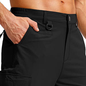 2025 Six poches tactique Cargo hommes pantalons taille haute décontracté léger droit tricoté uni teint tissu OEM hommes pantalons - Product Image 2