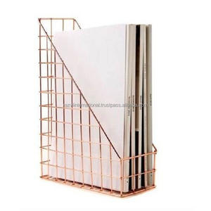 Support de livre de fil de fer enduit de poudre d'or - Product Image 5