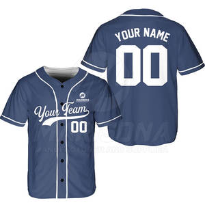 Camiseta de Béisbol de Fabricante Pakistaní, Camiseta de Béisbol con Botones, Camiseta de Béisbol de Color Sólido - Product Image 4