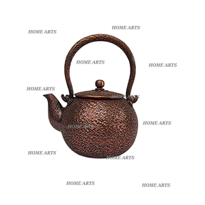 Customized Size And Shape Tea And Coffee <b>Kettle</b> In Copper Tea <b>Kettle</b> <b>With</b> <b>Wooden</b> And Brass <b>Handle</b> For Restaurant Use - Product Image 2